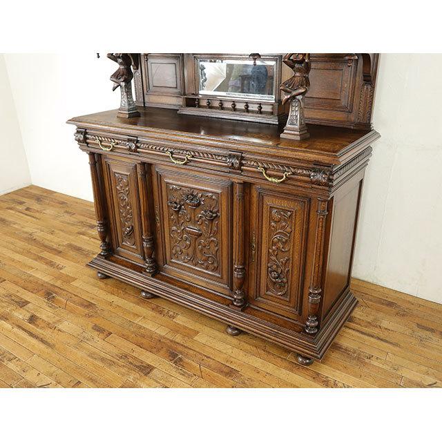 フランス アンティーク 家具 キャビネット リビング オーク 1880年代