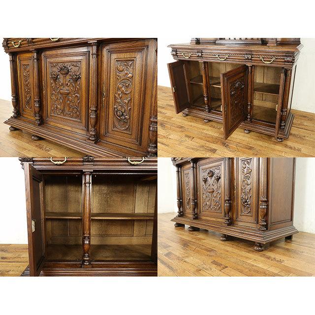 フランス アンティーク 家具 キャビネット リビング オーク 1880年代 ヴィンテージ レトロ フレンチ 仏国 antique63622の画像