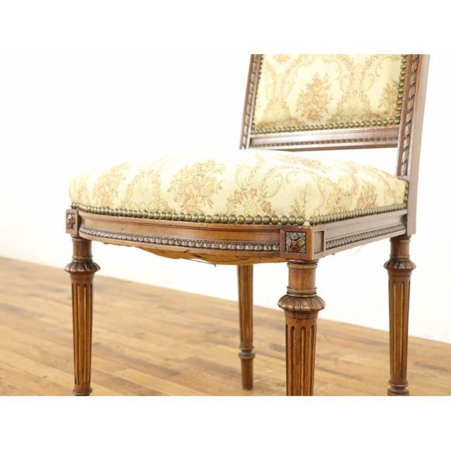 フランス アンティーク 家具 チェア チェアー 1人用 一人掛け リビング ダイニング 1920年代 ウォールナット antique63680_4