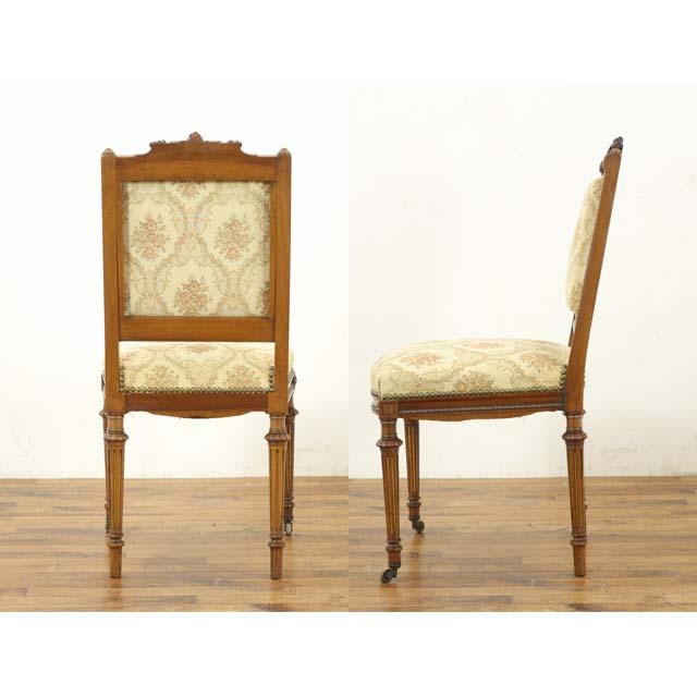 フランス アンティーク 家具 チェア チェアー 1人用 一人掛け リビング ダイニング 1920年代 ウォールナット antique63680_7