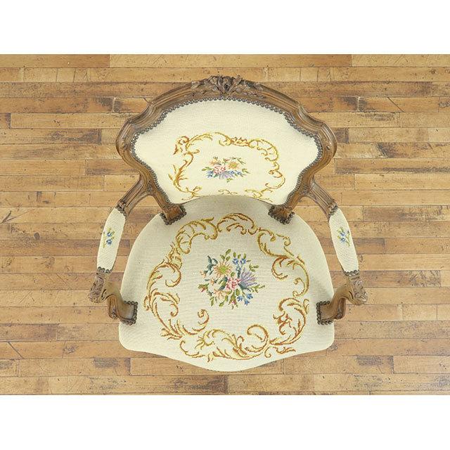 フランス アンティーク 家具 アームチェア チェアー 1人用 一人掛け