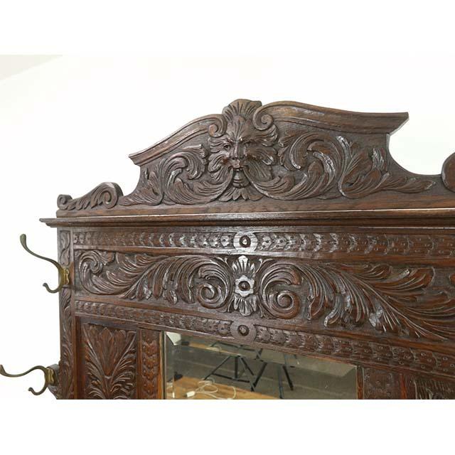 フランス アンティーク 家具 ホールスタンド 傘立て 玄関 エントランス オーク 1880年代 ヴィンテージ レトロ フレンチ 仏国 antique64284の画像