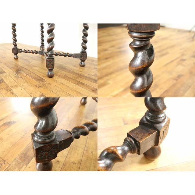 フランス アンティーク 家具 サイドテーブル オーク 1880年代