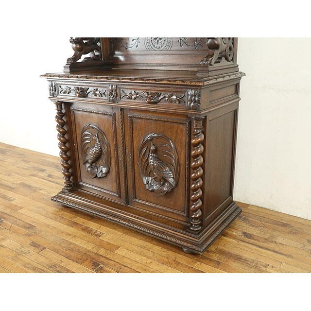 フランス アンティーク 家具 キャビネット リビング キッチン オーク 1900年代 ヴィンテージ フレンチ 仏国 antique64435の画像