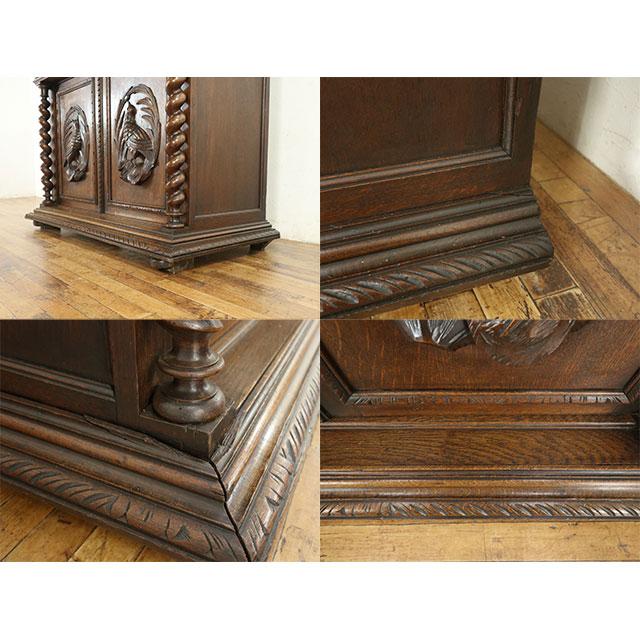 フランス アンティーク 家具 キャビネット リビング キッチン オーク 1900年代 ヴィンテージ フレンチ 仏国 antique64435の画像