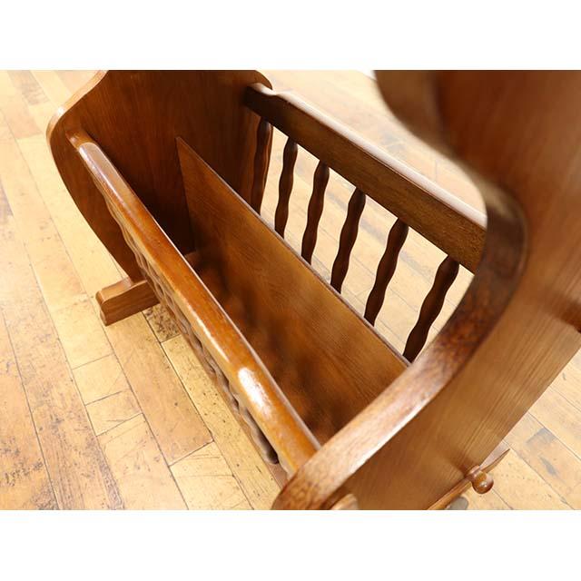 イギリス アンティーク 家具 マガジンラック 新聞/楽譜入れ 収納 6476d イギリス アンティーク 家具 マガジンラック 新聞/楽譜入れ 収納