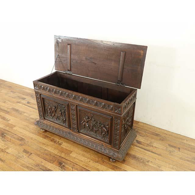 早いもの勝ち！アンティーク　コファ　ブランケットボックス　トランク　ヴィンテージ 早いもの勝ち！アンティーク コファ ブランケットボックス