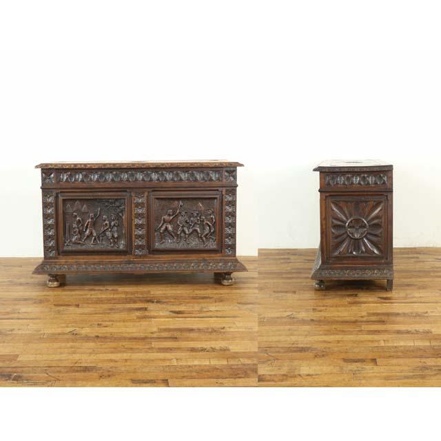 フランス アンティーク 家具 コファー ブランケットボックス トランク