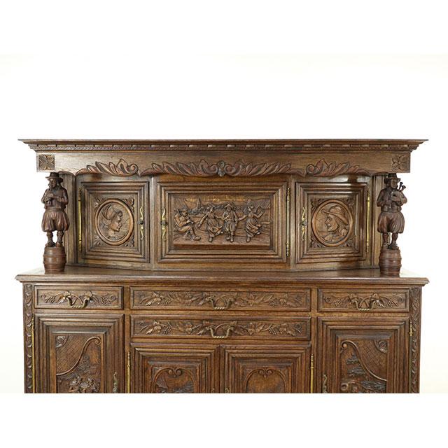 アンティーク家具　キャビネット　収納　フランス アンティーク格子窓キャビネット.4 フランス アンティーク家具