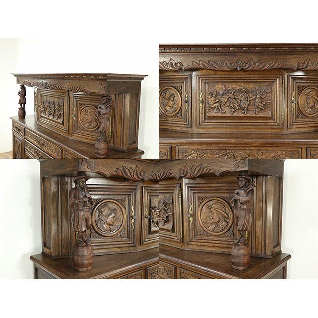 フランス アンティーク 家具 キャビネット 収納 食器棚 ディスプレイ