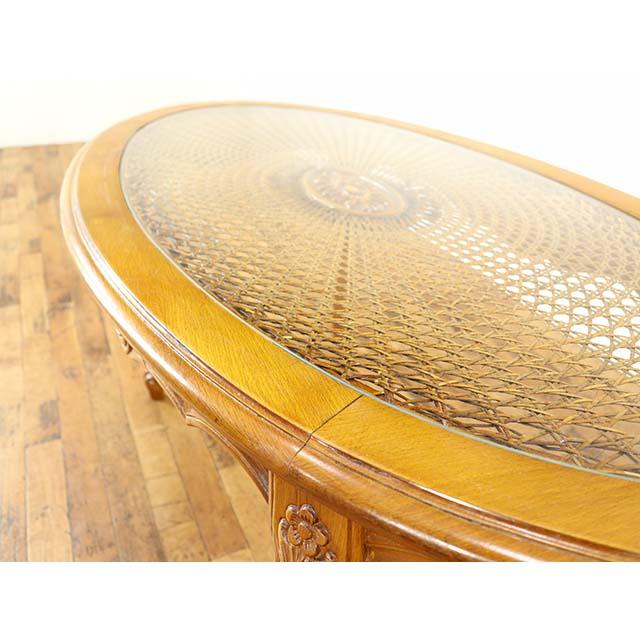 フランス アンティーク 家具 テーブル コーヒーテーブル ビーチ材 1940