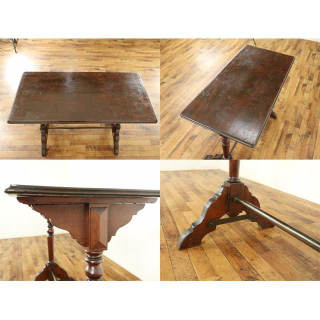フランス アンティーク 家具 サイドテーブル パブテーブル パイン 1920