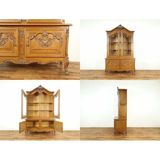 フランス アンティーク 家具 キャビネット 飾り棚 収納 リビング