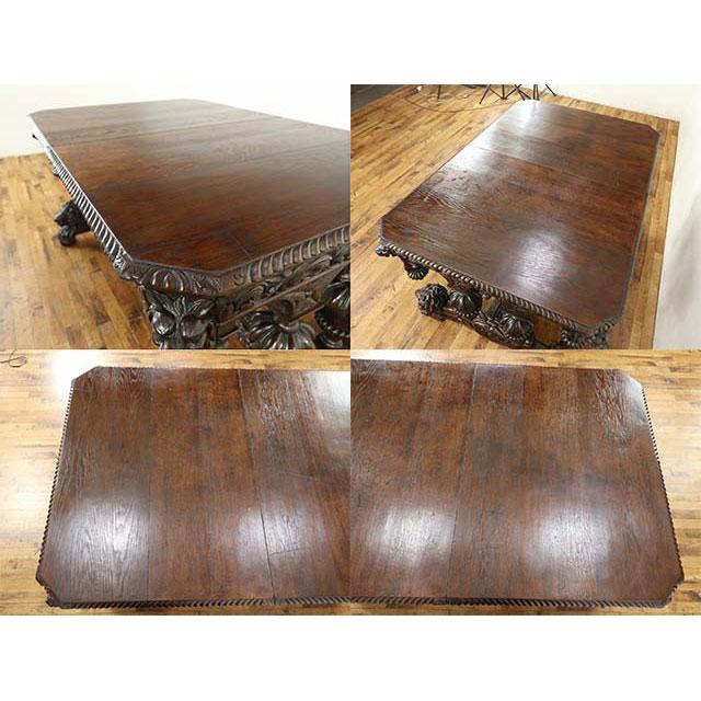 フランス アンティーク 家具 ダイニングテーブル オーク 1880年代 食卓