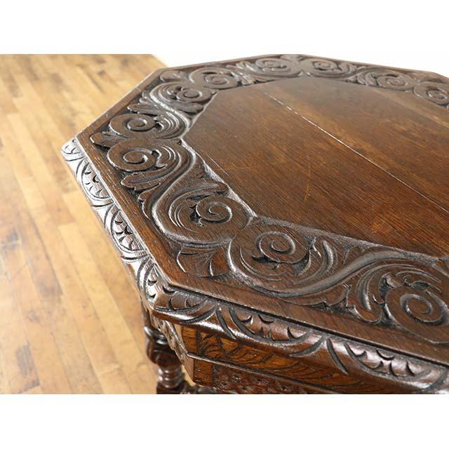 フランス アンティーク 家具 サイドテーブル テーブル オーク 1910年代