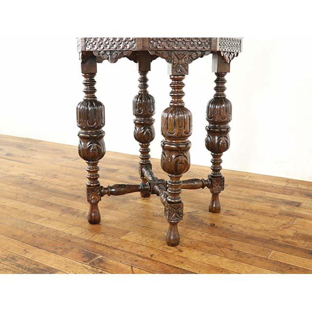 フランス アンティーク 家具 サイドテーブル テーブル オーク 1910年代