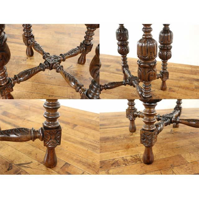 フランス アンティーク 家具 サイドテーブル テーブル オーク 1910年代