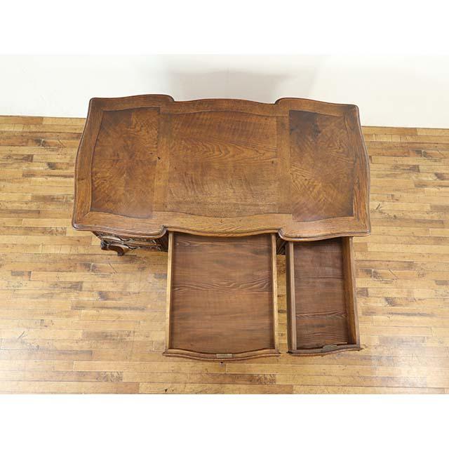 フランス アンティーク 家具 デスク 書斎机 オーク 1910年代