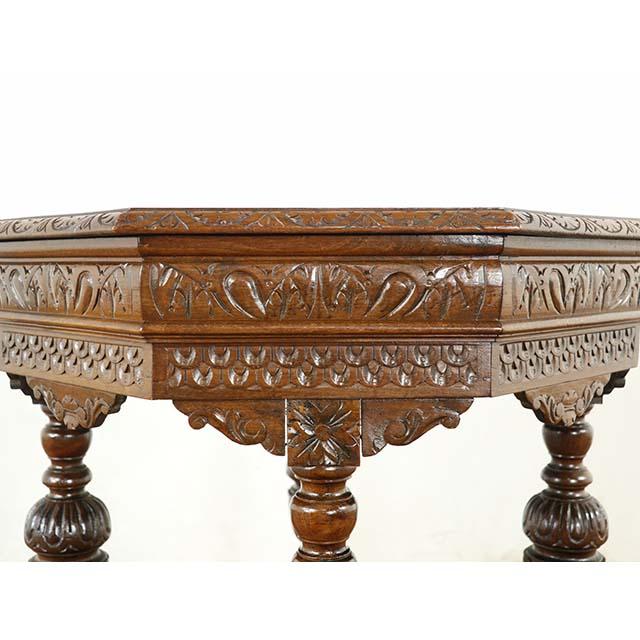 フランス アンティーク 家具 サイドテーブル リビング オーク 1880年代