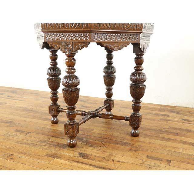 フランス アンティーク 家具 サイドテーブル リビング オーク 1880年代