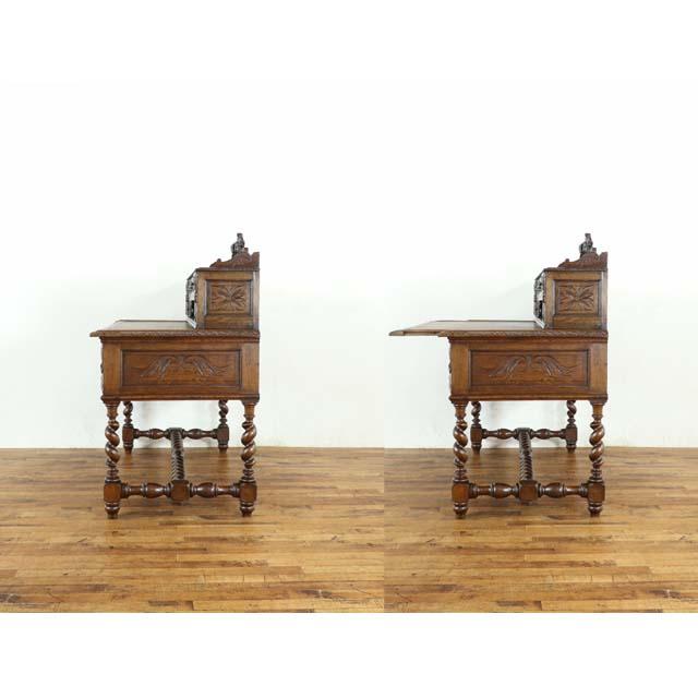 フランスアンティーク家具/デスク フランス アンティーク 家具 デスク 書斎机 オーク 1900年代