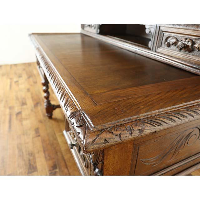 フランス アンティーク 家具 デスク 書斎机 オーク 1900年代