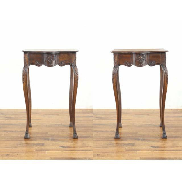 フランス アンティーク 家具 スモールテーブル サイドテーブル オーク