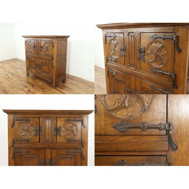 フランス アンティーク 家具 キャビネット 飾り棚 収納 リビング