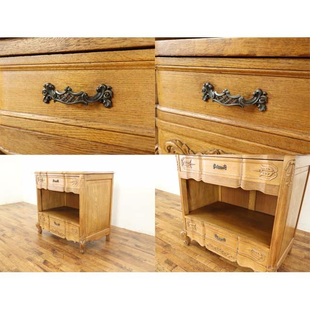 フランス アンティーク 家具 キャビネット 飾り棚 ディスプレイ オーク