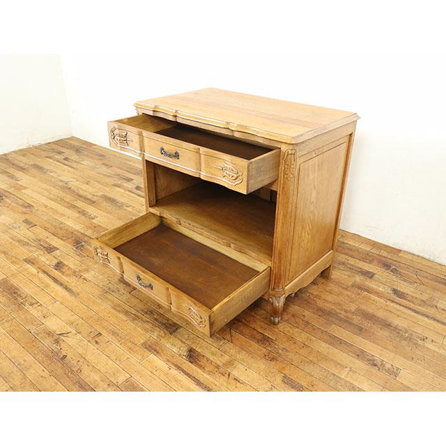 フランス アンティーク 家具 キャビネット 飾り棚 ディスプレイ オーク