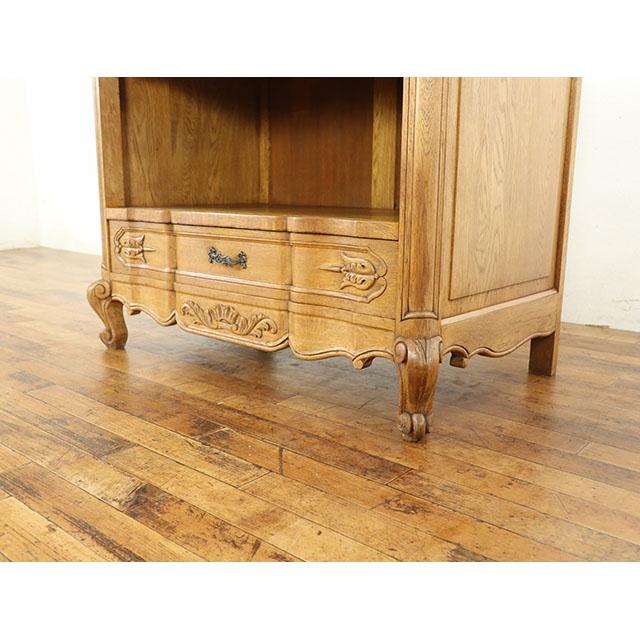 フランス アンティーク 家具 キャビネット 飾り棚 ディスプレイ オーク