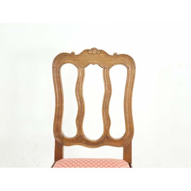 フランス アンティーク 家具 ダイニングセット テーブル チェア 6脚 座面張り替え済 オーク 1930年代 フレンチ 仏国 antique65383
