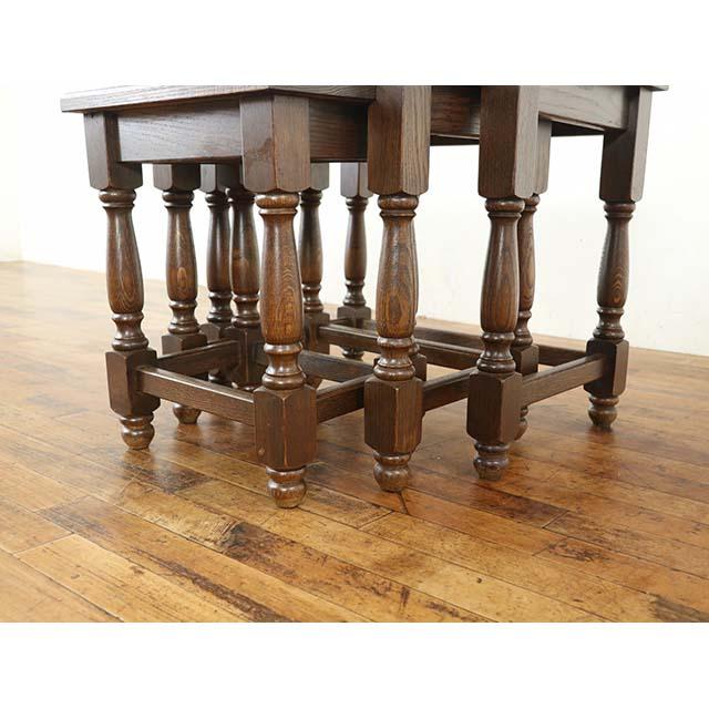 オランダ アンティーク 家具 ネストテーブル サイドテーブル 飾り棚