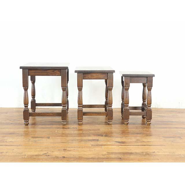 オランダ アンティーク 家具 ネストテーブル サイドテーブル 飾り棚