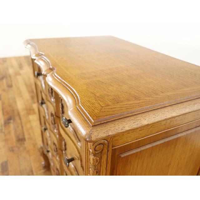 フランス アンティーク 家具 チェスト サイドチェスト 猫脚 オーク