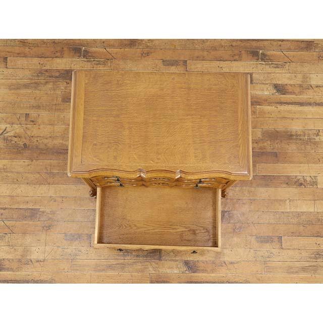 フランス アンティーク 家具 チェスト サイドチェスト 猫脚 オーク