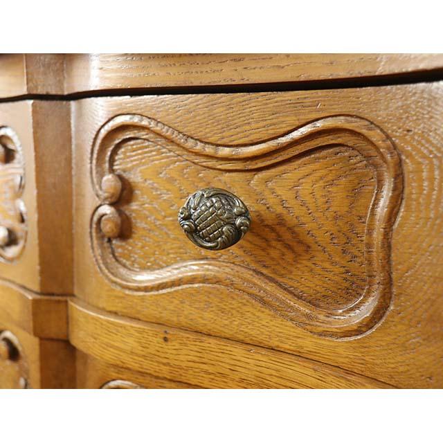 フランス アンティーク 家具 チェスト サイドチェスト 猫脚 オーク