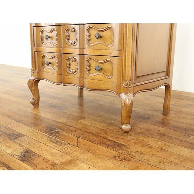 フランス アンティーク 家具 チェスト サイドチェスト 猫脚 オーク