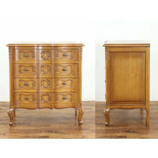 フランス アンティーク 家具 チェスト サイドチェスト 猫脚 オーク