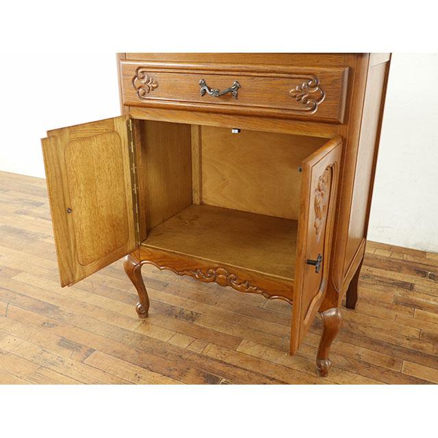 フランス アンティーク 家具 キャビネット サイドキャビネット 収納 猫