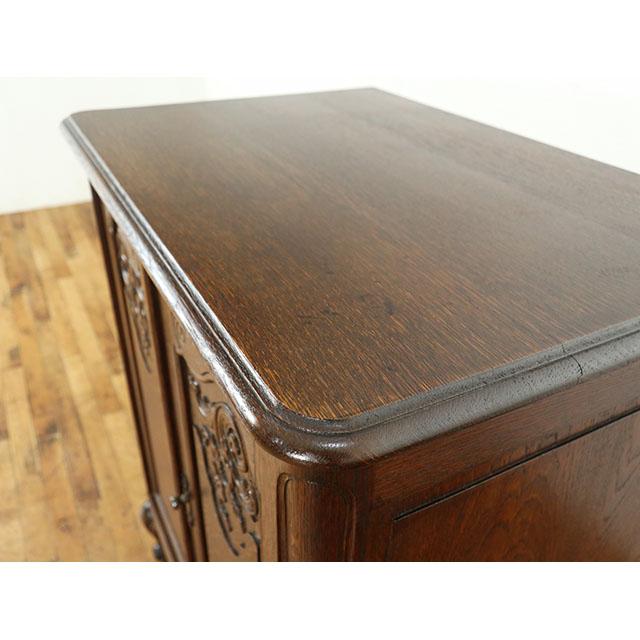 フランス アンティーク 家具 キャビネット 収納 飾り棚 オーク 1930