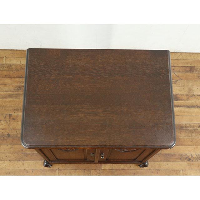 フランス アンティーク 家具 キャビネット 収納 飾り棚 オーク 1930