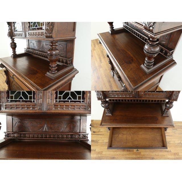 【最終値引き】アンティーク家具　キャビネット　収納　フランス フランス アンティーク 家具 キャビネット リビング 収納 オーク 1900