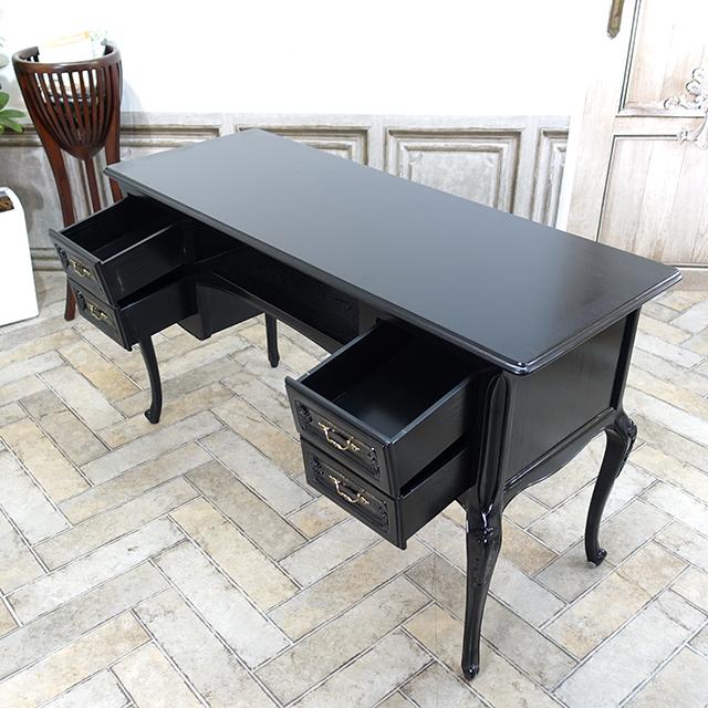 両袖机 クラシック 猫脚 アンティーク リモートワーク用PCデスク PC