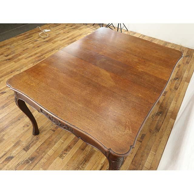 フランス アンティーク 家具 ダイニングテーブル オーク 1920年代 食卓 ヴィンテージ レトロ フレンチ 仏国 antique70187nkt_2