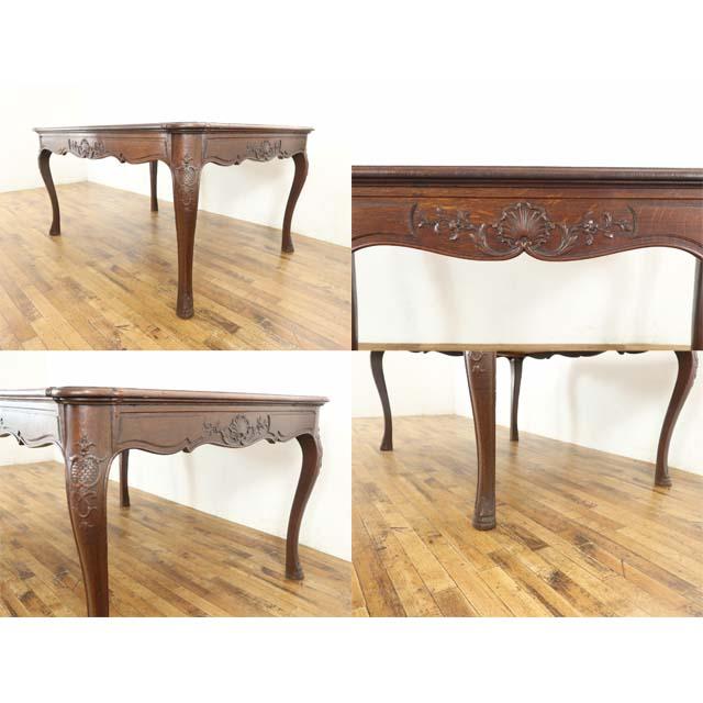 フランス アンティーク 家具 ダイニングテーブル オーク 1920年代 食卓 ヴィンテージ レトロ フレンチ 仏国 antique70187nkt_3