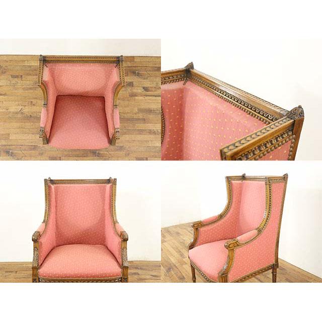 フランス アンティーク 家具 ソファ 3点セット オットマン リビング