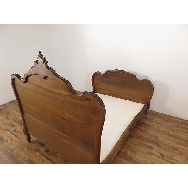 フランス アンティーク 家具 ベッドフレーム ウォールナット 1900年代