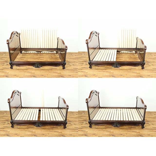 フランス アンティーク 家具 ベッドフレーム ローズウッド 1910年代