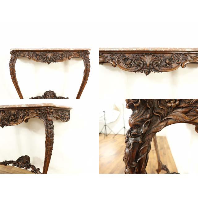 アンティーク コンソールテーブル アンティーク家具 サイドテーブル